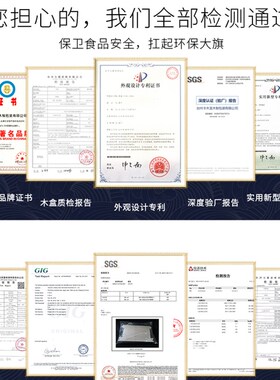 一次性木质高档水果打包盒双六拼分格透明大容量果切拼盘盒