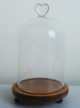 永生花玻璃透明罩 diy防尘展示干花保鲜花罩子定制工艺品摆件厂家