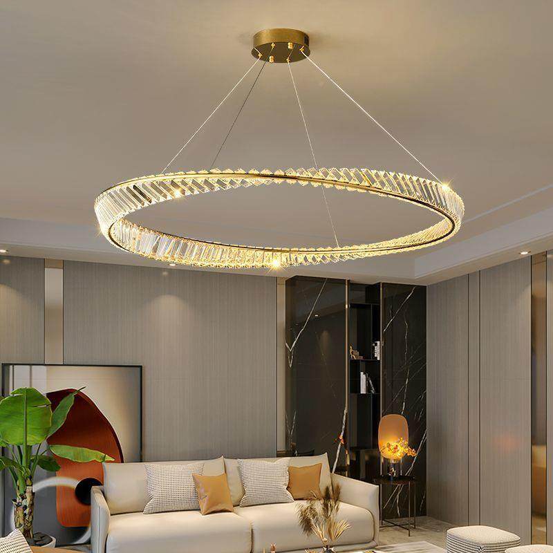 客厅厅吊灯轻奢简大气le351d水晶灯现代约卧室餐灯网红灯新款环形,淘宝优惠券,粉丝福利购,淘宝优惠卷