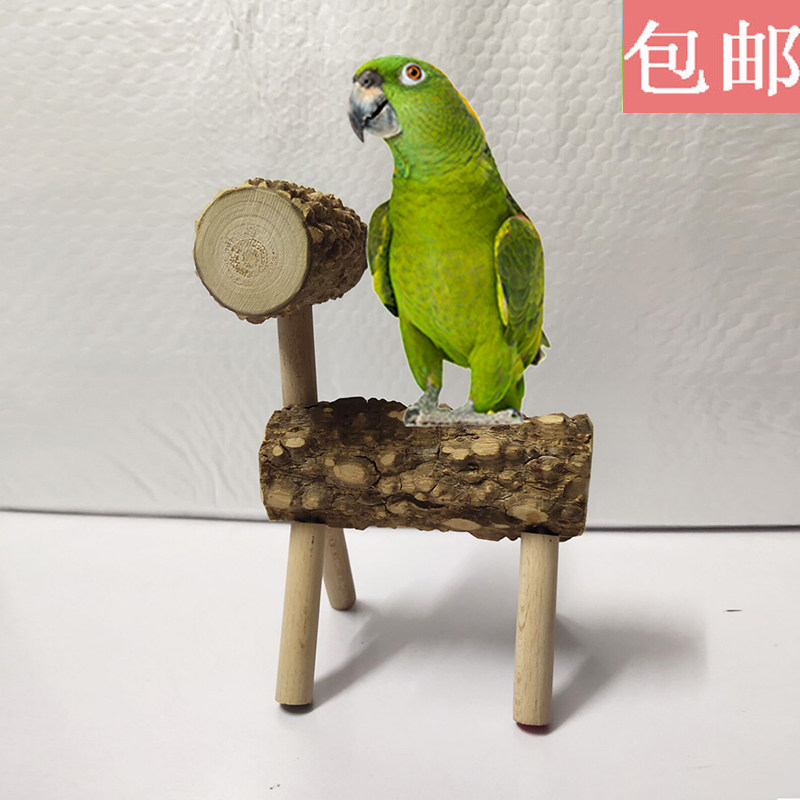 鹦鹉桌面站架游戏鸟站架实木花椒木多层木头虎皮牡丹玄凤玩具用品,淘宝优惠券,粉丝福利购,淘宝优惠卷
