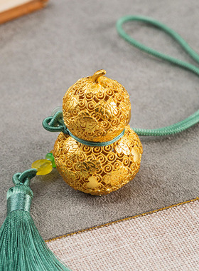 朱炳仁铜 福禄欢喜挂件车挂包挂装饰配件葫芦车挂礼品