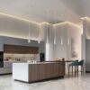 Hotel bar small chandelier led long tube cylindrical chandelier tapered modern 12w bedside bedroom chandelier