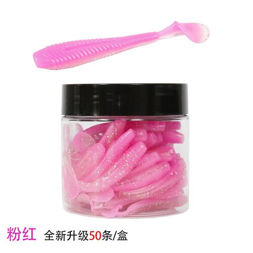 双倍虾油诱鱼剂加盐加腥螺纹T尾铅头鲈鱼鳜鱼倒钓钩软饵海钓淡水 - 图2