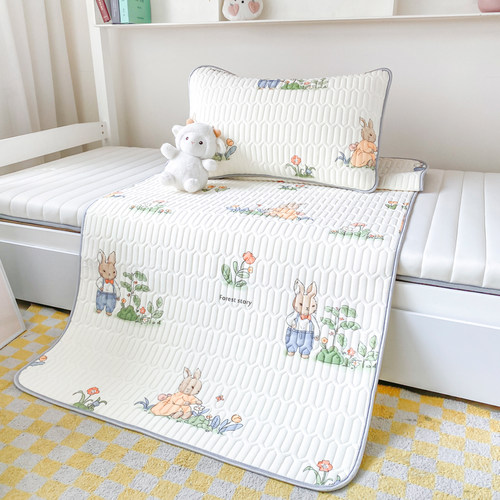 乳胶凉席学生宿舍单人床上下铺专用1.35空调冰丝席90x120x135x200 - 图2