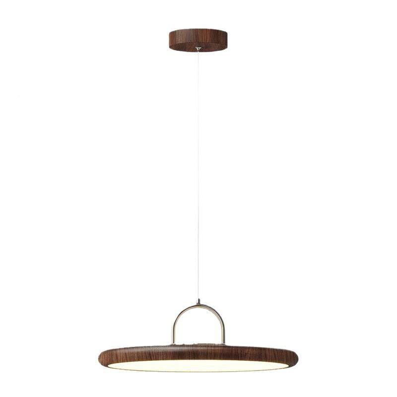 中古风餐865厅吊灯复古胡桃灯木色可移动摇臂飞吊护眼碟餐台桌吧,淘宝优惠券,粉丝福利购,淘宝优惠卷