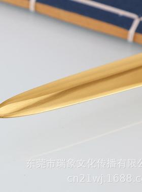 30股厘米号黄铜三叉剑/大小铜三铜3088剑黄刀剑