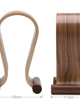 架厂家直销拱1346型耳架桌面桥耳机机支实木耳机架头戴式木制耳机