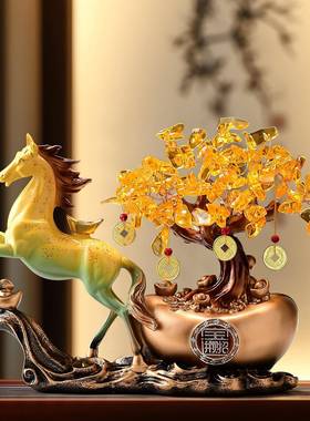 元宝马上有礼钱摆件高档#9335868招财客厅电品视柜办公室装饰乔迁