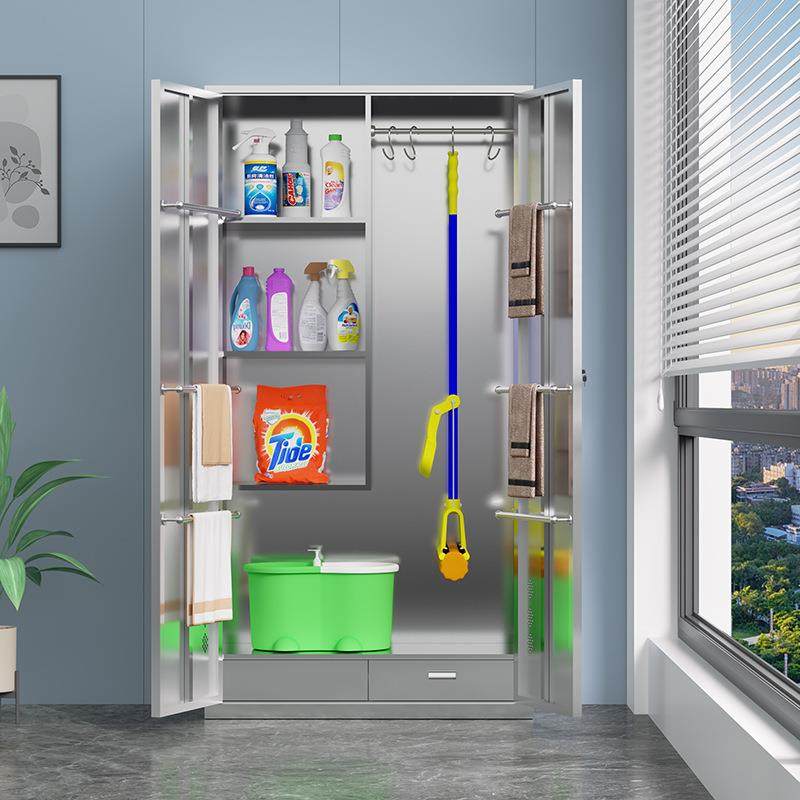 锈钢清洁柜学校家工厂学校保huadu202洁收卫生工具柜用储物拖把扫,淘宝优惠券,粉丝福利购,淘宝优惠卷