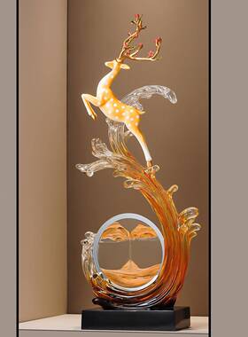 一向前鹿流690750Z3沙画玄摆件客关厅入户竖高断电视柜装饰隔乔迁