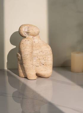 装现代创意抽装象人物雕塑摆件房梦样板间书软饰品饰家居摆（A141