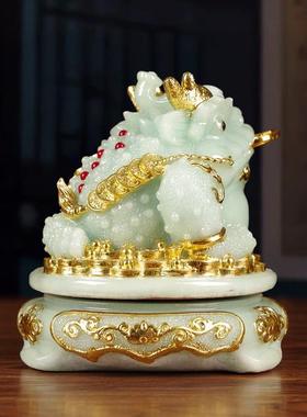 金蟾司招米摆件米进宝三足蟾蜍金蝉友朋金蟾招米公送礼高档商务开