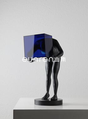 人简约现代思想囚笼物抽件象雕塑间工艺摆样板房客厅家居软VJG装