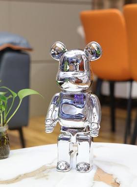 现代机械熊is熊风网n红潮流暴力轻奢摆件样板间视儿童房电柜桌面