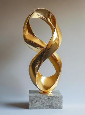 轻花开富贵客厅电视柜装饰感品摆件玄关办迁公室奢书G25374房桌面