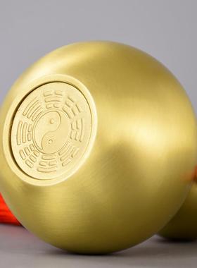 铜厅葫芦摆件纯黄铜开口礼芦挂件客家居办PDD47239公室摆设葫装饰