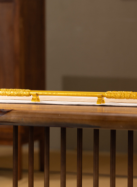 朱炳仁黄铜中式齐天大圣如意男生金箍棒日含祝福摆件礼物底座