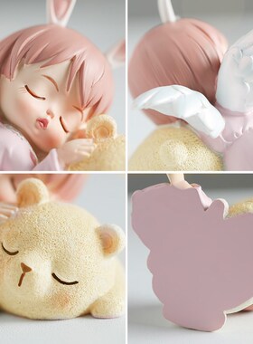 可爱小公主女孩房间摆件儿童卧室床头柜桌面装饰品治愈系生日礼物