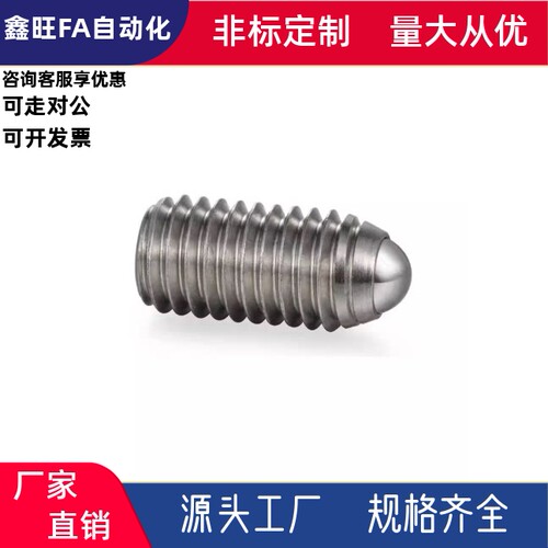 L尺寸固定型不锈钢型定位珠ZAF02-M3M4M5M6M8M10M12M16内六角轻载 - 图0