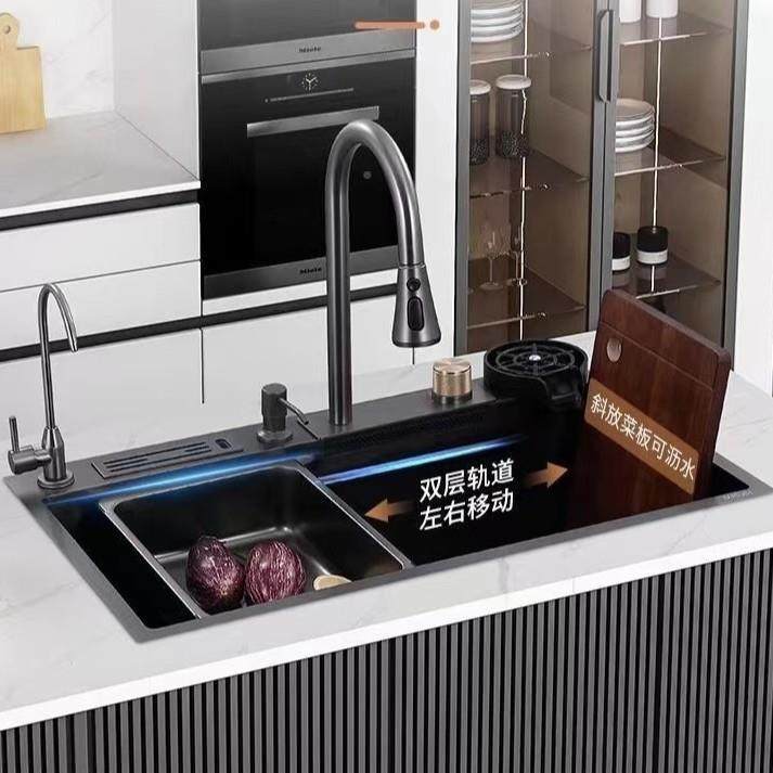 304不锈钢窝刀架水槽房洗菜布盆洗碗池纳厨米蜂窝飞雨瀑蜂68cm大,淘宝优惠券,粉丝福利购,淘宝优惠卷