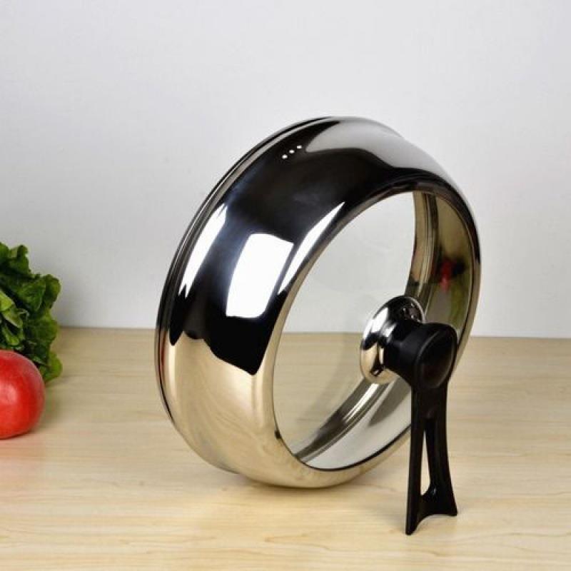 不锈钢锅盖304立加高ZCP可视不锈玻钢璃锅盖可锅盖厂炒家 - 图0