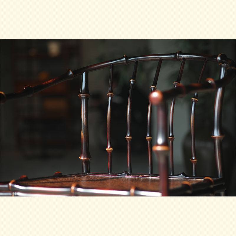 明式圈椅手工手作竹实木原筇竹扶手椅仿古中式休闲椅古典靠背客椅 - 图0