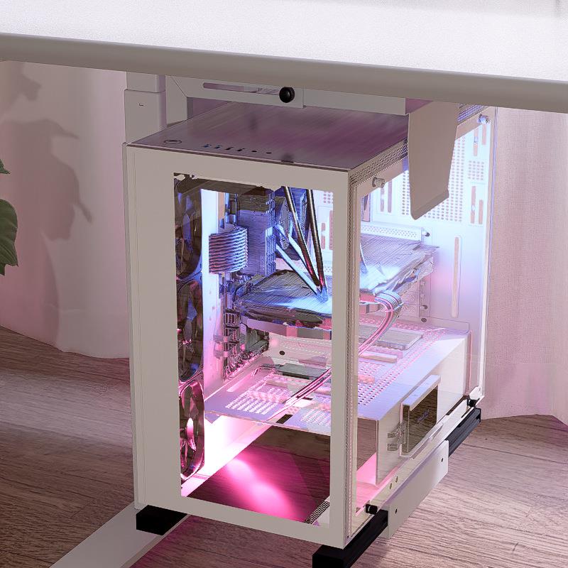 Main rack free of charge super lift F97HH569 table host suspension rack hole chassis bracket large tray computer host hanging