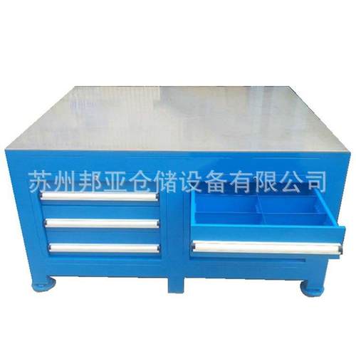 重型钳工工作台水磨钢板操作台模具维修桌虎钳装配台飞模台铸铁台 - 图3