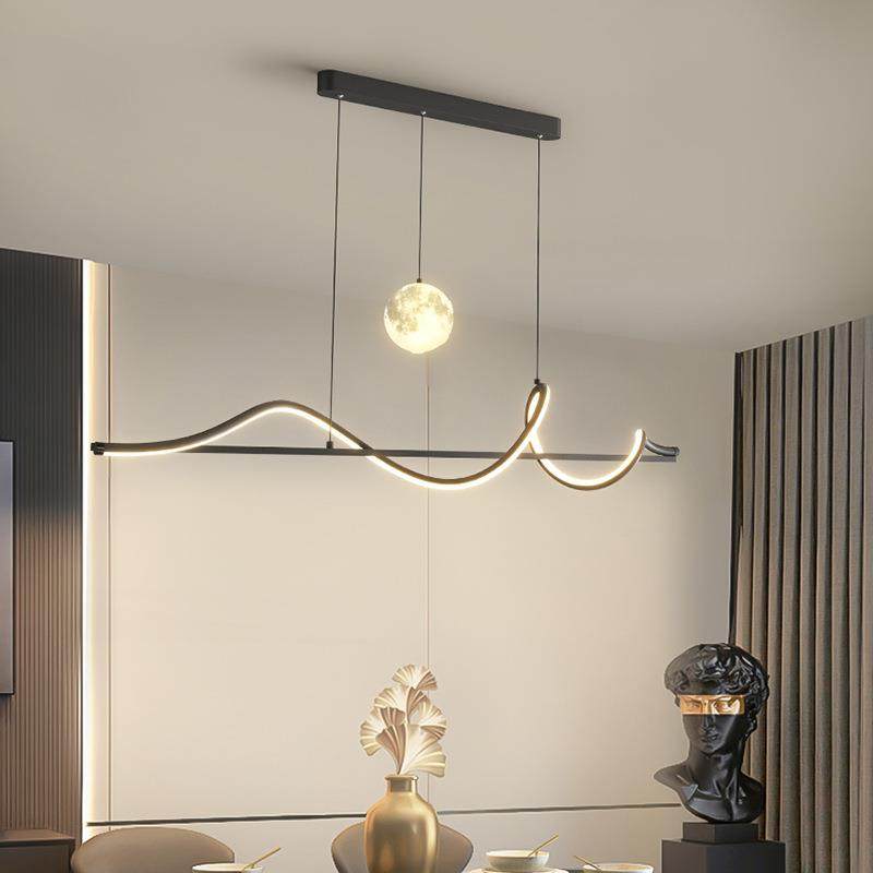 全光谱现代简约长条客厅餐厅书房餐厅吧台大气智能LED餐吊灯,淘宝优惠券,粉丝福利购,淘宝优惠卷