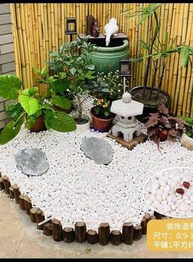 庭院白石子造景店小装铺饰台小石子阳70543142花园石头园艺绿化小