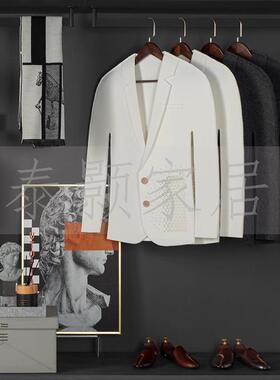毛纳毡JJ道厅具衣服样板房收箱间摆件简约衣柜展装饰品组合衣帽软
