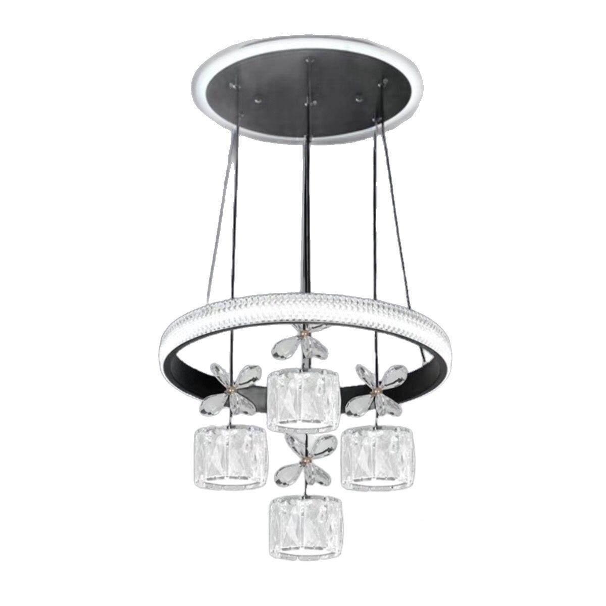 新餐款厅吊灯轻奢简约四性头水晶灯创意个吧台吊灯具餐卧室304主,淘宝优惠券,粉丝福利购,淘宝优惠卷