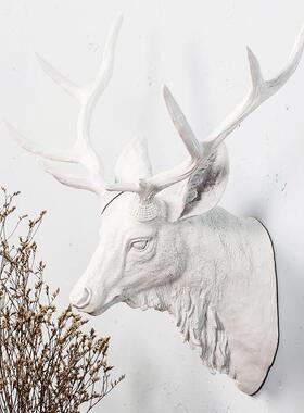 欧式仿复古创意真动物鹿头装饰树壁家居风格挂室内脂ZJ32008工艺