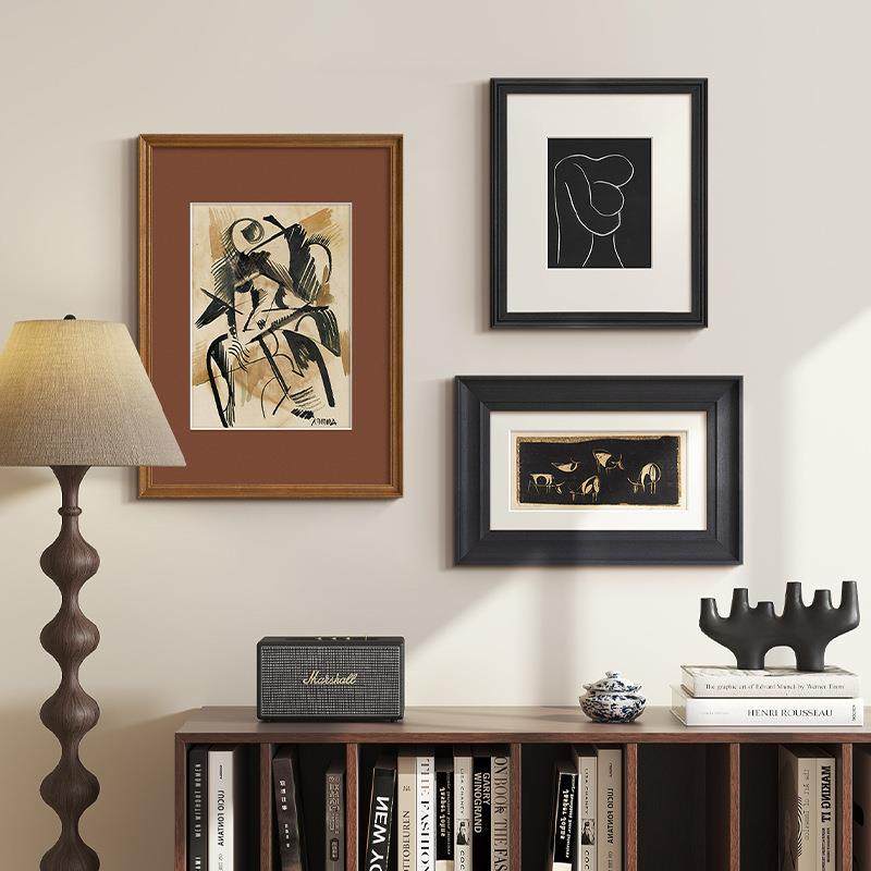 法式复古小众抽象艺术客厅装饰画餐厅玄关中古老钱风书房挂画组合,淘宝优惠券,粉丝福利购,淘宝优惠卷