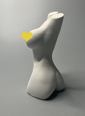 极简女性躯干雕塑石膏桌面艺术装饰小摆件小众高级生日礼物扩香石