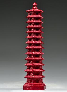 红木13层文昌塔装饰实木雕刻13层9层文昌塔装饰木工艺品