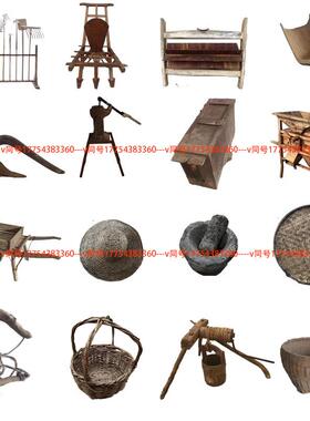 老物件老木犁旧农具农老耕老木头农村民俗犁旧fglzn%lo货农家院摆