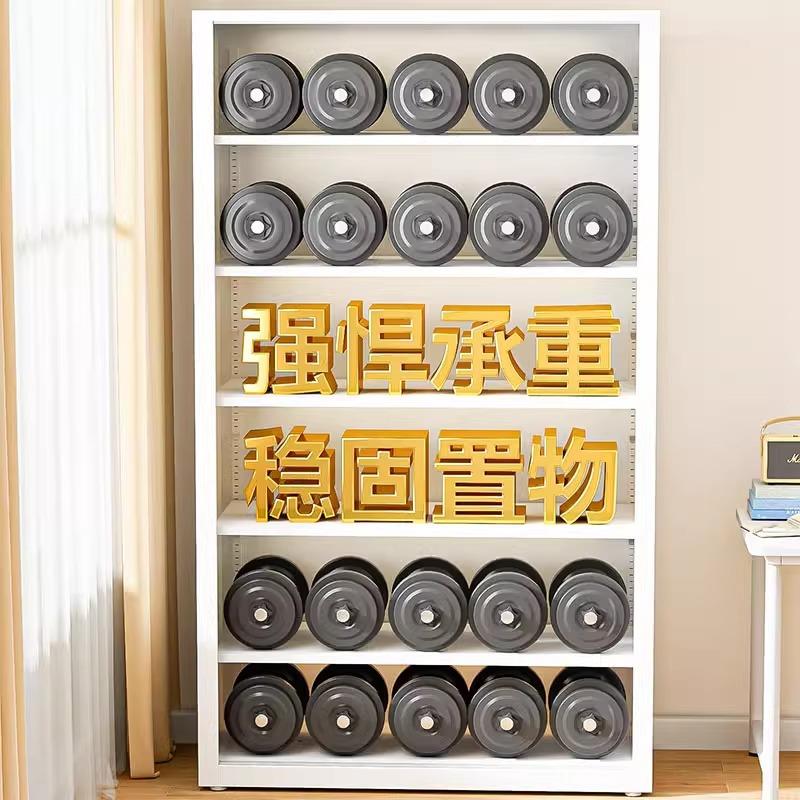 家用钢书架推拉防尘玻门璃门书柜带厅锁展示YAR柜制客多层落地收 - 图2