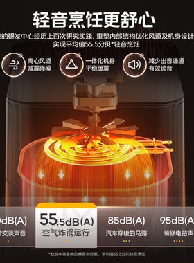 美的空气炸锅家用烹饪机新款大容量可视免翻面电烤箱官方正品