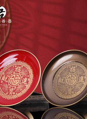 供果果盘家用上供供盘全套佛前供奉贡盘关公财神爷高脚水果盘贡盘