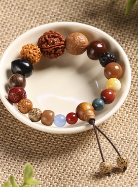 普陀山南海跑腿定制十八子手串18子手链十八籽纪念品车流通处挂件