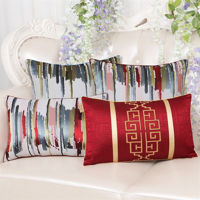 艺必旭欧式客厅沙发抱枕天鹅绒布艺靠垫办公室午睡靠枕长方形靠垫,淘宝优惠券,粉丝福利购,淘宝优惠卷