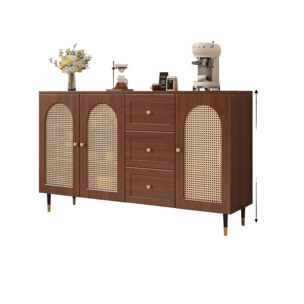 中古风餐边柜斗柜家用储物柜碗盘橱柜客厅简约餐厅茶水收纳柜,淘宝优惠券,粉丝福利购,淘宝优惠卷