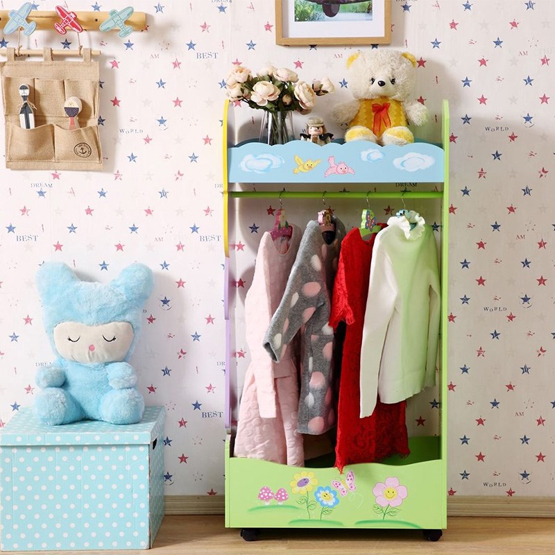 Barmer Cartoon Children's Furniture Children's Products Clothes Rack Hanger Wardrobe Wardrobe Cartoon Free 4 Clothes Hangers