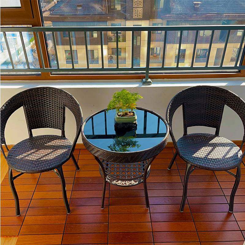 藤椅三件套茶桌阳台小桌椅户外庭院露天休闲藤编椅子茶几组合花园,淘宝优惠券,粉丝福利购,淘宝优惠卷