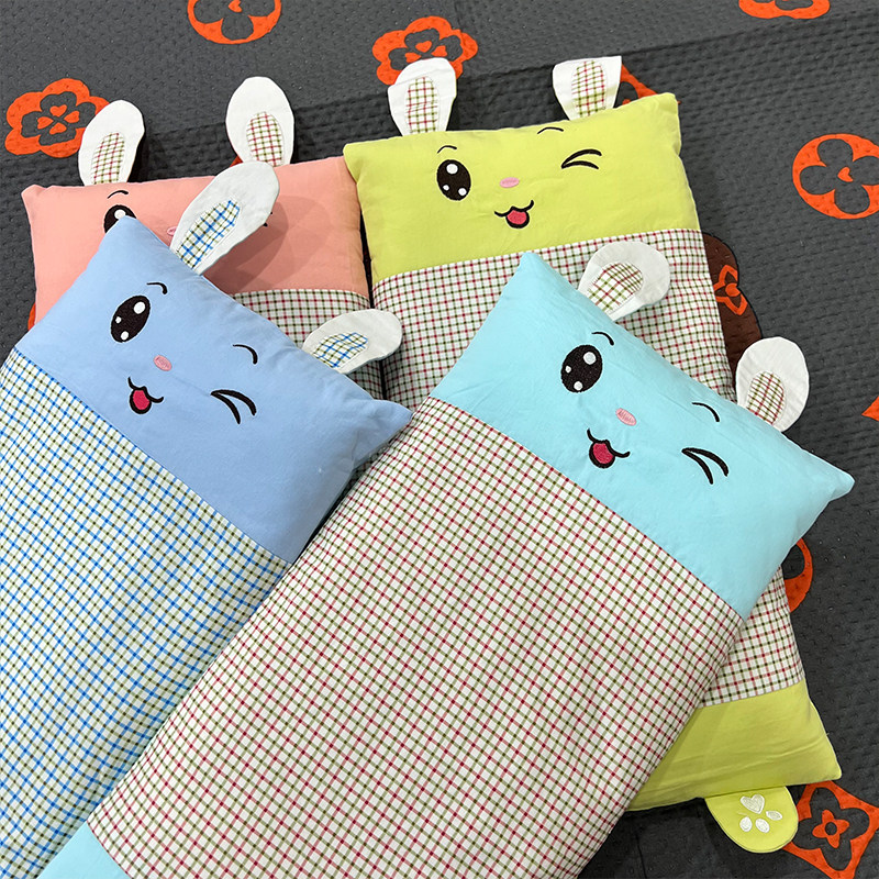 可爱兔宝宝~儿童枕头决明子枕芯夏季婴儿四季通用纯棉吸汗透气,淘宝优惠券,粉丝福利购,淘宝优惠卷