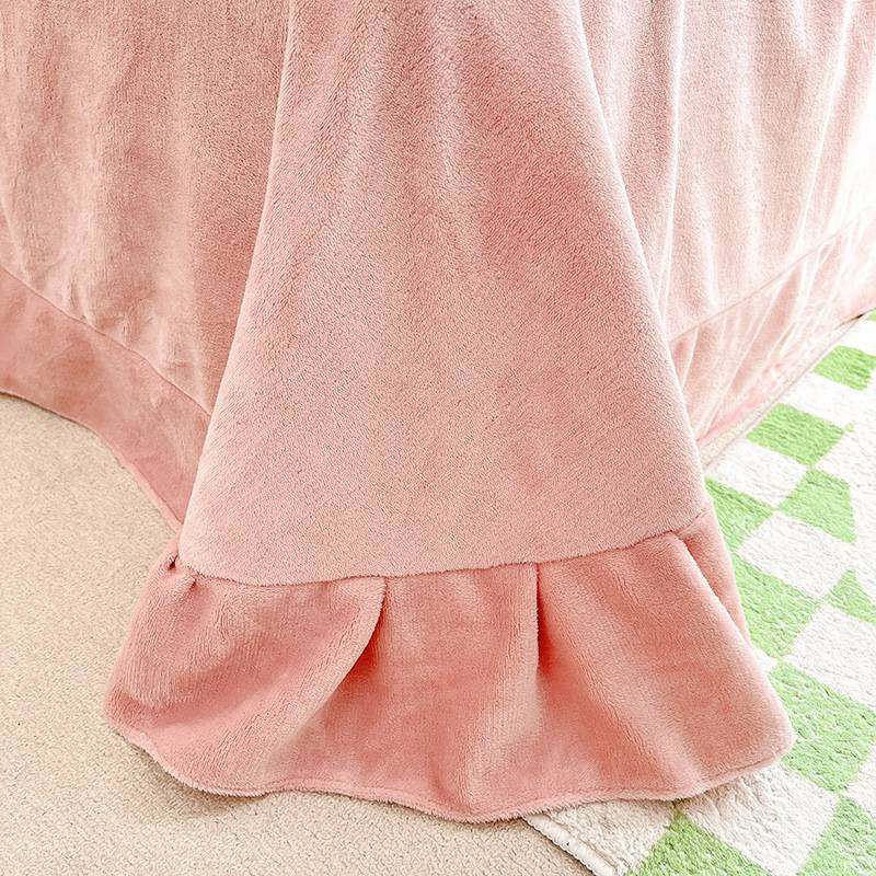 秋冬新品网红款纯棉加绒床上四件套床单床笠款床上用品被套四件套,淘宝优惠券,粉丝福利购,淘宝优惠卷