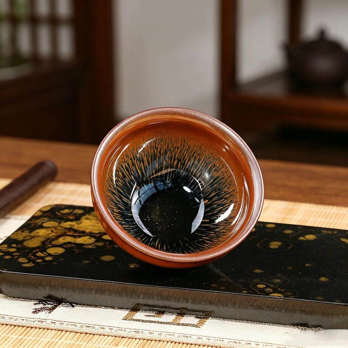 Master cup Jianzhan Kungfu teacup tea cup ceramic cup single cup teacup tea set Jianyang cup