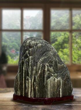 天然正宗的泰山石甘钢石背衬石室内外桌面摆件原石修补角馈赠领导
