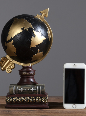 【曼塔】复古咖啡馆摆件酒柜柜办公室书房装饰品家居书架书柜摆设